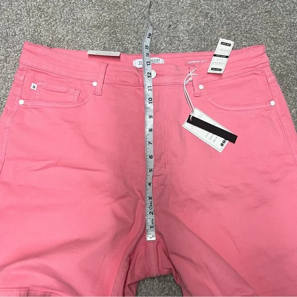 Judy Blue Shorts Women’s 3XL Pink High Waist Tummy Control Denim JB150285 NEW - Picture 5 of 10